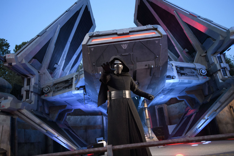 Kylo Ren with a TIE Echelon.